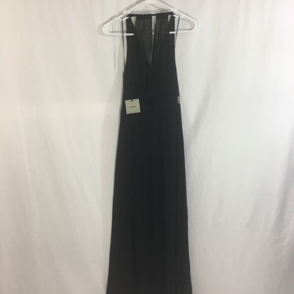 ASOS Women's Deep V Neck Formal Maxi Dress Size US 0 - Picture 4 of 8